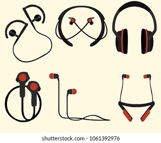 Earphones Vector Pack for Your Next Awesome Project.