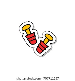 earplug doodle icon