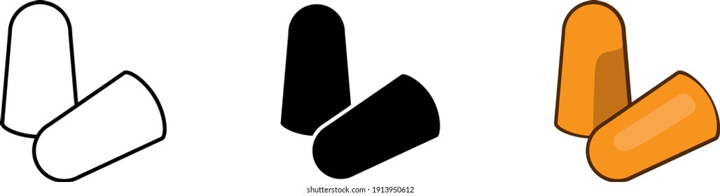Earplug icon , vector illustration