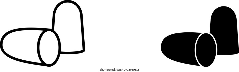 Earplug icon , vector illustration