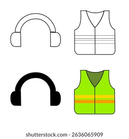 Earplugs and safety vests are essential PPE for construction workers, reducing noise exposure and increasing visibility to ensure safety in noisy and high-risk working environments.