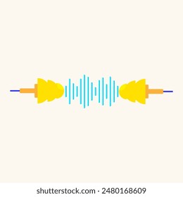 Tapones para los oídos que emiten ondas sonoras
