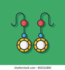 earring accessory vector icon