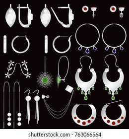 earring clasps types silver