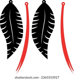 Earring Digital EPs Vector graphics File