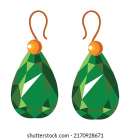 Earring Flat vector icon which can easily modify or edit 