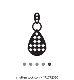 Earring with gemstones