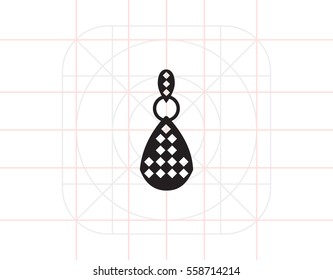 Earring with gemstones