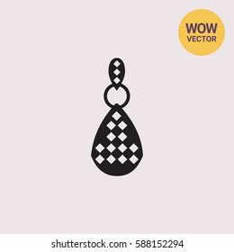 Earring with gemstones