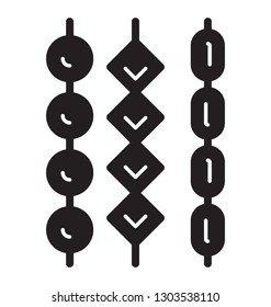 Earring glyph icon design 