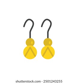 earring icon flat style element