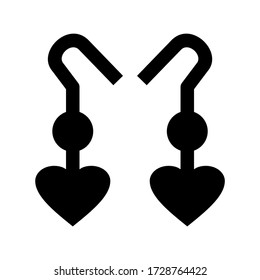earring icon or logo isolated sign symbol vector illustration - high quality black style vector icons
