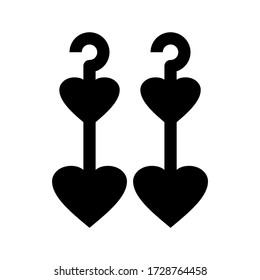 earring icon or logo isolated sign symbol vector illustration - high quality black style vector icons
