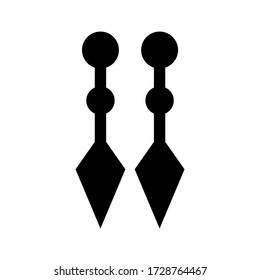 earring icon or logo isolated sign symbol vector illustration - high quality black style vector icons
