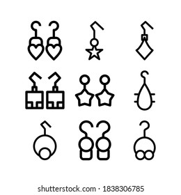 earring icon or logo isolated sign symbol vector illustration - Collection of high quality black style vector icons
