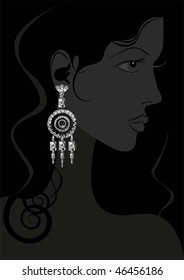 earring with jewellery