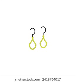earring jewelry icon logovector design svg