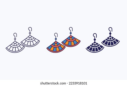 Icono de línea de ganancia y glifo, ilustración vectorial