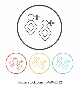 earring line icon
