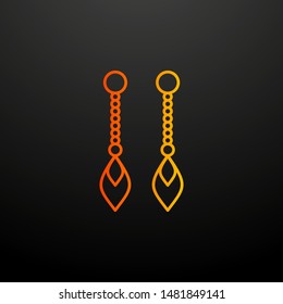 earring nolan icon. Elements of woman accessories set. Simple icon for websites, web design, mobile app, info graphics