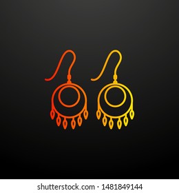 earring nolan icon. Elements of woman accessories set. Simple icon for websites, web design, mobile app, info graphics