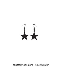 earring vector design ilustration icon templat