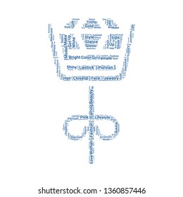 earring word cloud. tag cloud about earring.