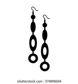 earrings beautiful women vector