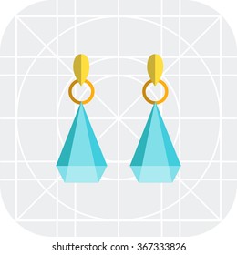 Earrings with gemstones