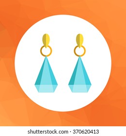 Earrings with gemstones