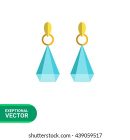 Earrings with gemstones