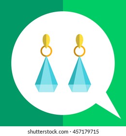 Earrings with gemstones