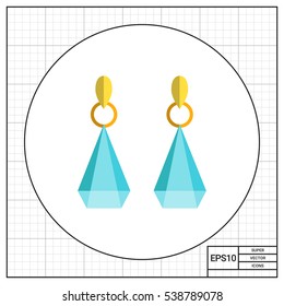 Earrings with gemstones