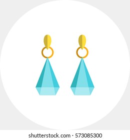 Earrings with gemstones