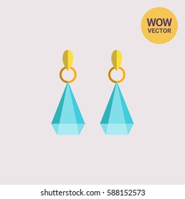 Earrings with gemstones