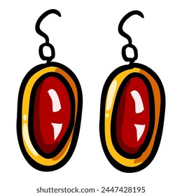 Earrings - Hand Drawn Doodle Icon