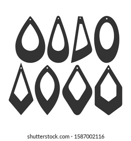 Earrings With Holes - Earring templates svg