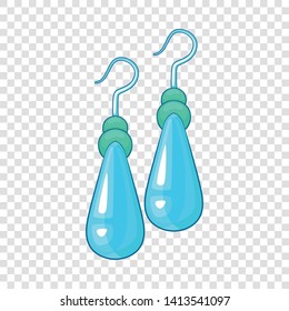 Earrings icon. Cartoon illustration of earrings vector icon for web design