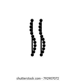 earrings icon. Jewelry Icon. Premium quality graphic design. Signs, outline symbols collection, simple icon for websites, web design, mobile app on white background