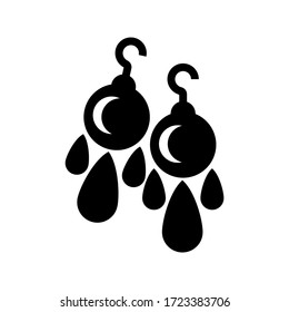 earrings icon or logo isolated sign symbol vector illustration - high quality black style vector icons
