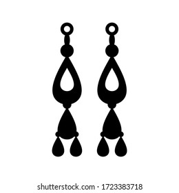 earrings icon or logo isolated sign symbol vector illustration - high quality black style vector icons
