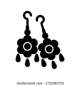 earrings icon or logo isolated sign symbol vector illustration - high quality black style vector icons
