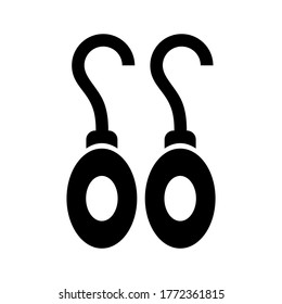 earrings icon or logo isolated sign symbol vector illustration - high quality black style vector icons
