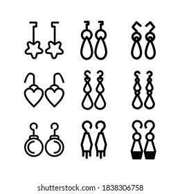 earrings icon or logo isolated sign symbol vector illustration - Collection of high quality black style vector icons
