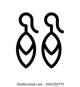 earrings icon or logo isolated sign symbol vector illustration - high quality black style vector icons
