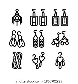 earrings icon or logo isolated sign symbol vector illustration - Collection of high quality black style vector icons
