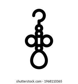 earrings icon or logo isolated sign symbol vector illustration - high quality black style vector icons
