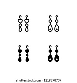 Earrings Icon Logo Vector Symbol