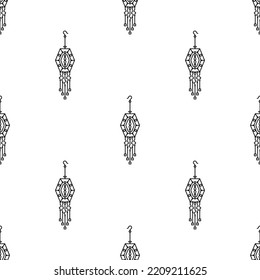 Earrings Icon Seamless Pattern, Earrings Jewellery, Jewelry Vector Art Illustration