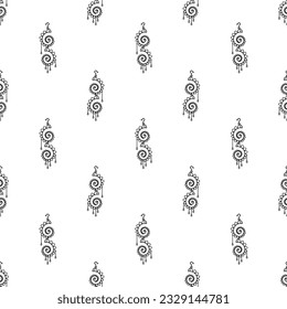 Earrings Icon Seamless Pattern, Earrings Vector Art Illustration